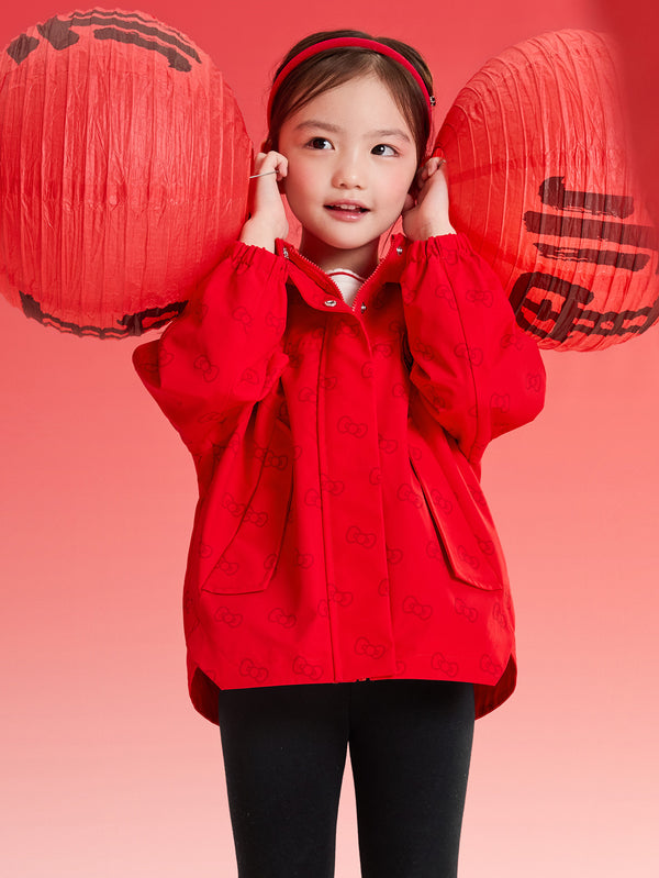 【三麗鷗家族IP】外套2025年春季新款女幼童梭織便服